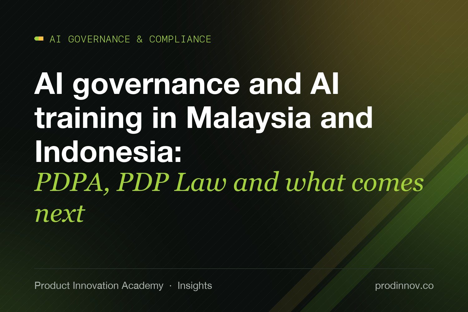 AI governance and AI training in Malaysia and Indonesia: PDPA, PDP Law and what comes next